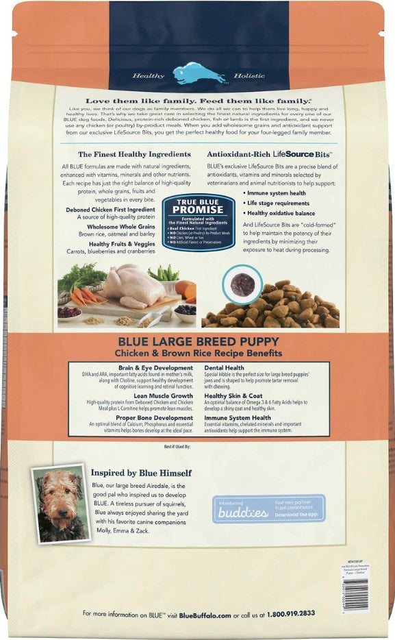 Blue Buffalo Life Protection Formula Large Breed Puppy Chicken & Brown Rice Recipe Dry Dog Food