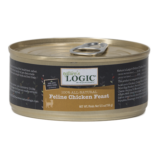 Nature's Logic Feline Grain Free Chicken Feast Canned Cat Food