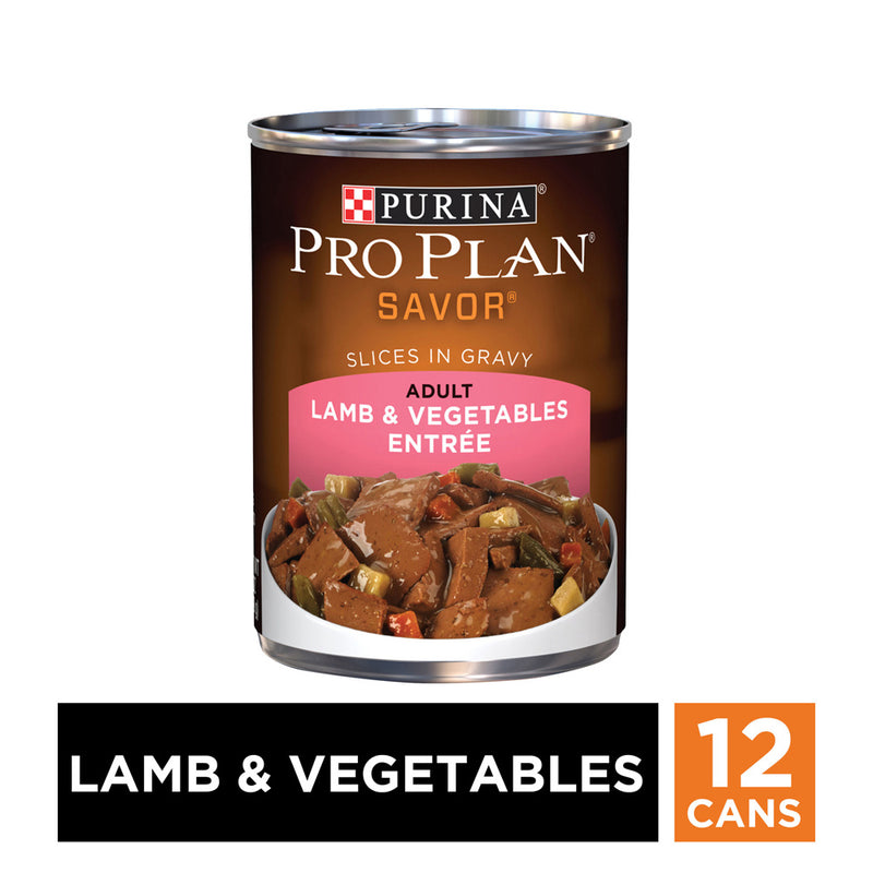 Purina Pro Plan Savor Adult Lamb & Vegetable Entree Canned Dog Food