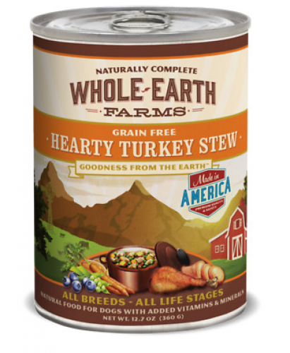 Whole Earth Farms Grain Free Hearty Turkey Stew Canned Dog Food