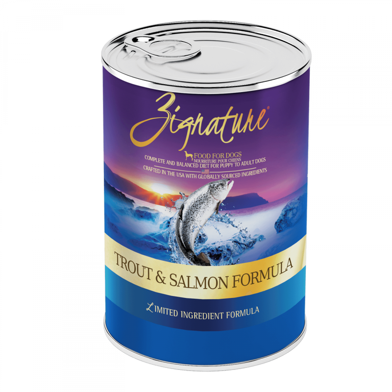 Zignature Trout and Salmon Limited Ingredient Formula Canned Dog Food