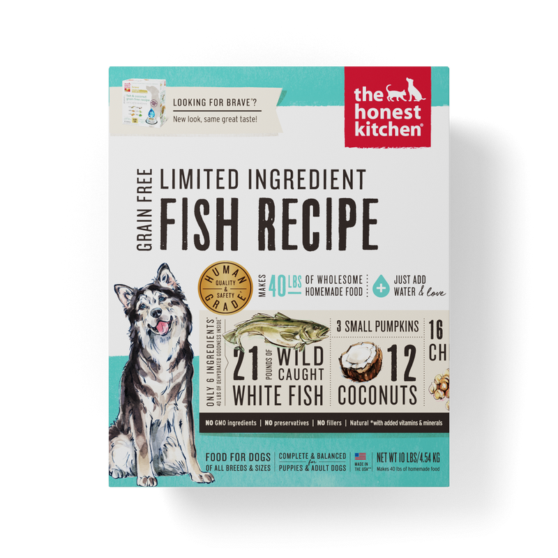 The Honest Kitchen Limited Ingredient Grain Free Fish Recipe Dehydrated Dog Food
