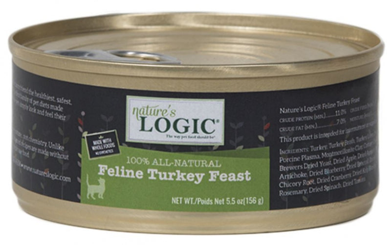 Nature's Logic Feline Grain Free Turkey Feast Canned Cat Food