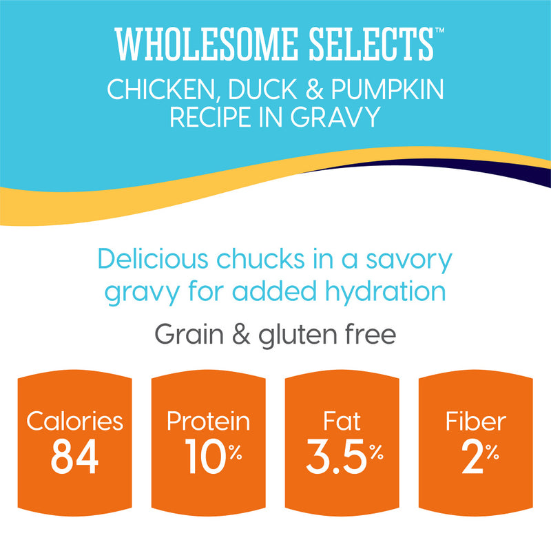 Solid Gold Wholesome Selects Grain Free Chicken, Duck, & Pumpkin in Gravy Recipe Canned Cat Food