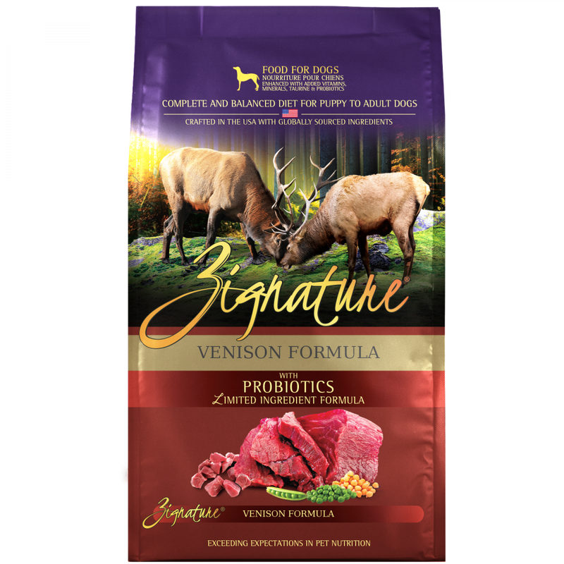 Zignature Limited Ingredient Diet Grain Free Venison Recipe Dry Dog Food