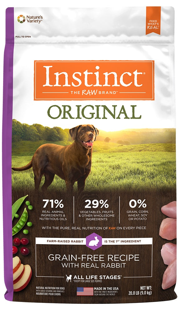 Instinct Original Grain Free Recipe with Real Rabbit Natural Dry Dog Food