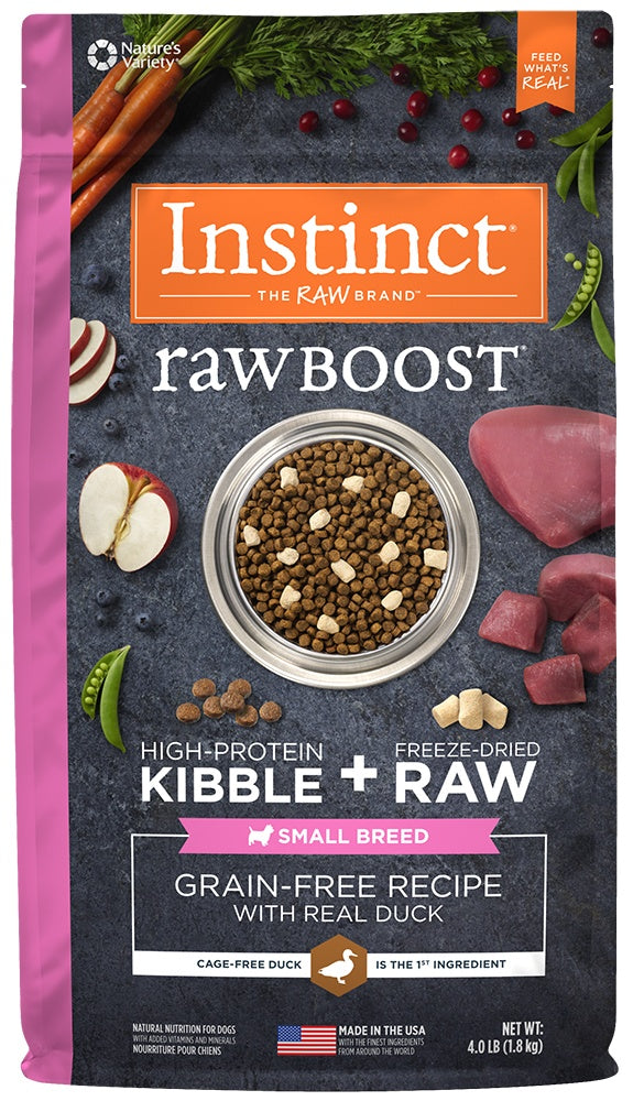 Instinct Raw Boost Small Breed Grain Free Recipe with Real Duck Natural Dry Dog Food