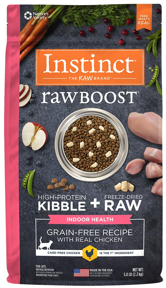 Instinct Raw Boost Indoor Health Grain Free Recipe with Real Chicken Natural Dry Cat Food