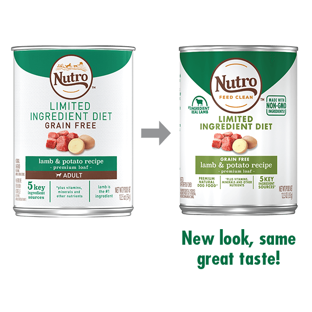 Nutro Limited Ingredient Diet Grain Free Lamb & Potato Pate Canned Dog Food