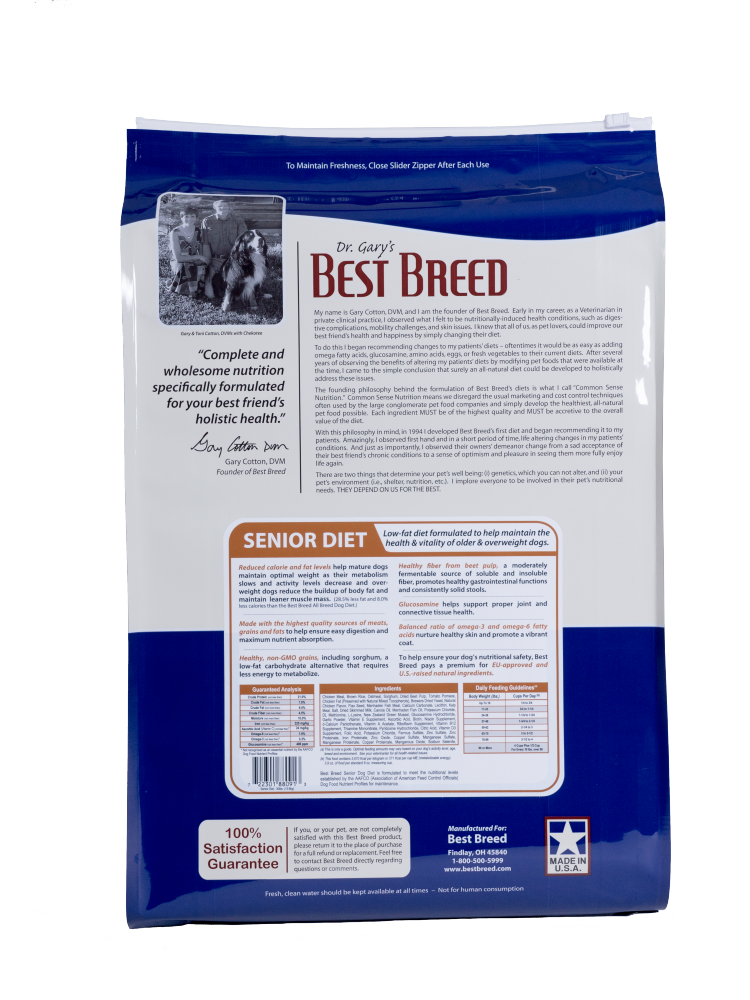 Dr. Gary's Best Breed Holistic Senior Reduced Calorie Dry Dog Food