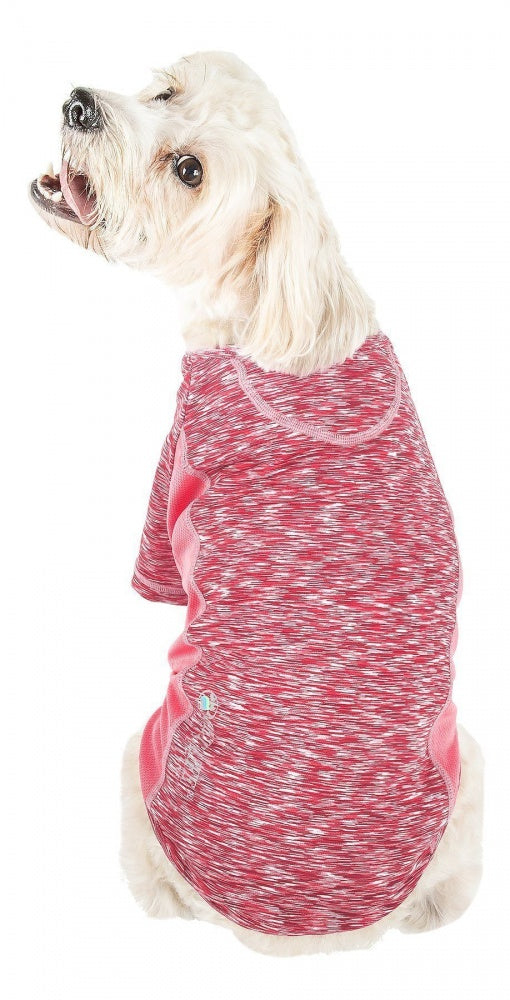 Pet Life Active Warf Speed Sporty Performance Dog T-Shirt in Pink