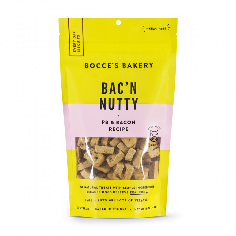 Bocce's Bakery Every Day Bac'n Nutty Soft & Chewy Dog Treats